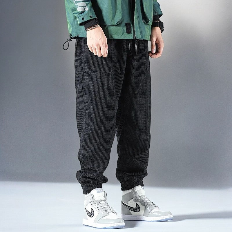 Arthur Jogger Fit Sweatpants | Drawstring Waist Ribbed Sweatpants