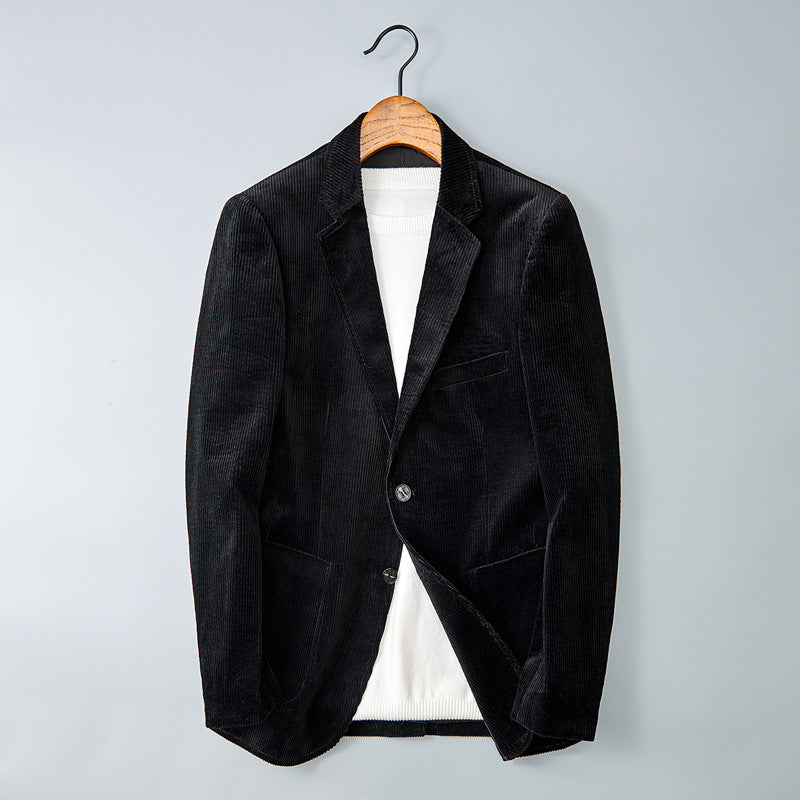 Men's Linen Corduroy Stripe Blazer