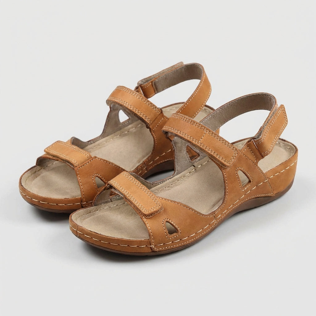 Adjustable Strap Orthopedic Open Toe Comfort Sandals for Women – Supportive & Comfortable