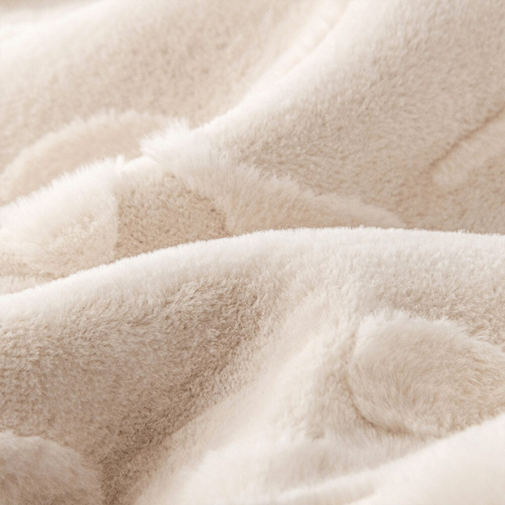 Elegant Jacquard Plush Couch Cover with Non-Slip Design