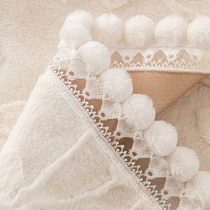 Elegant Jacquard Plush Couch Cover with Non-Slip Design