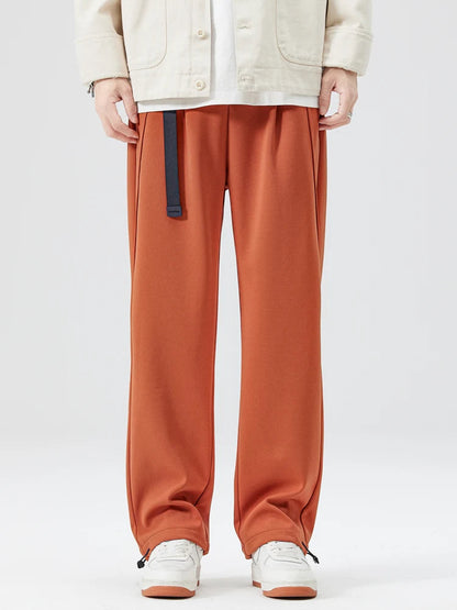 Freddie Pleated Wide-Leg Trousers | Belted Side Pockets Trousers