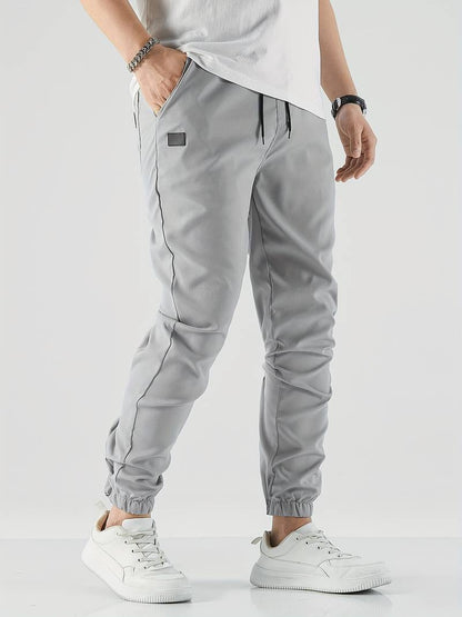 Freddie Relaxed Tapered Joggers | Drawstring Waist Side Pockets Joggers