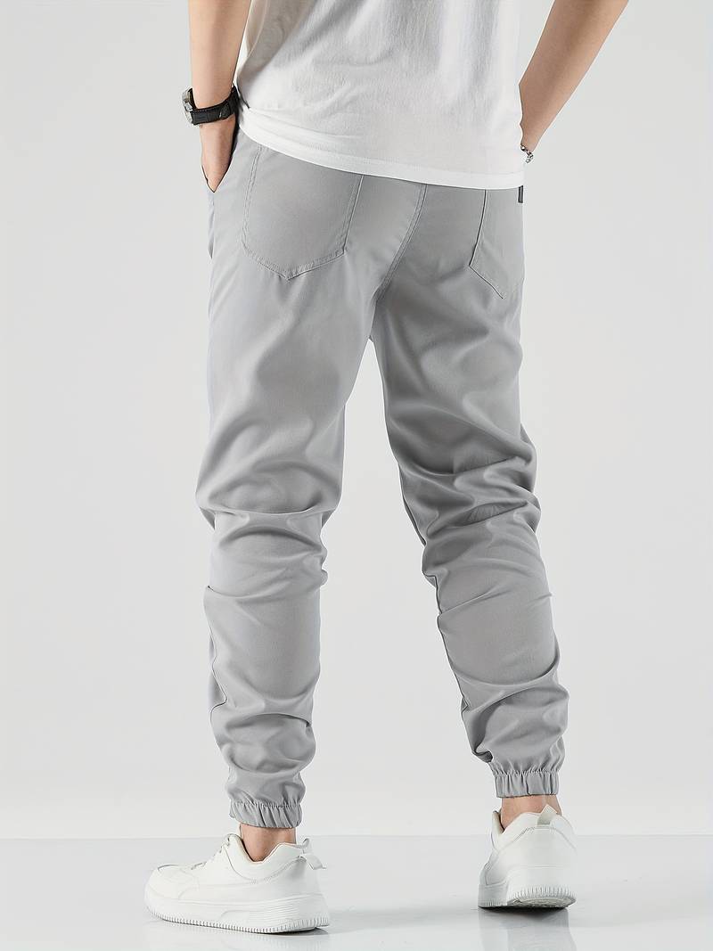 Freddie Relaxed Tapered Joggers | Drawstring Waist Side Pockets Joggers