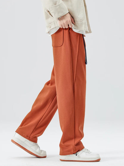 Freddie Pleated Wide-Leg Trousers | Belted Side Pockets Trousers