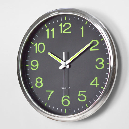 Contemporary Steel Luminous Wall Clock