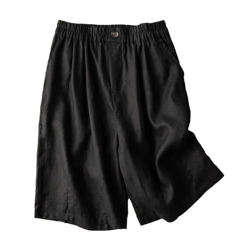 Relaxed Fit Knee-Length Shorts for Women – Casual Comfort & Style