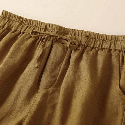 Relaxed Fit Mid-Thigh Shorts with Lace Trim for Women – Comfortable Casual Style