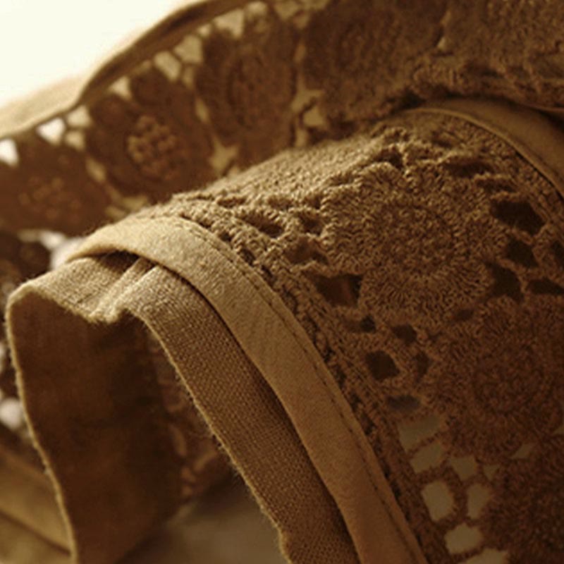 Relaxed Fit Mid-Thigh Shorts with Lace Trim for Women – Comfortable Casual Style