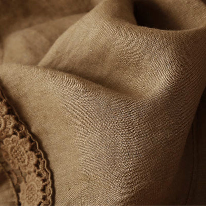 Relaxed Fit Mid-Thigh Shorts with Lace Trim for Women – Comfortable Casual Style