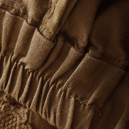 Relaxed Fit Mid-Thigh Shorts with Lace Trim for Women – Comfortable Casual Style