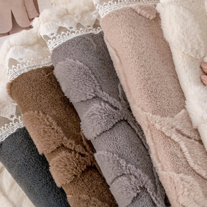 Elegant Jacquard Plush Couch Cover with Non-Slip Design