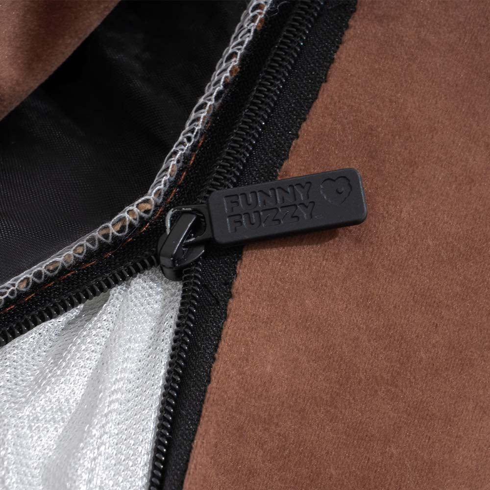 Orthopedic Dog Bed with Velvet Plaid Design