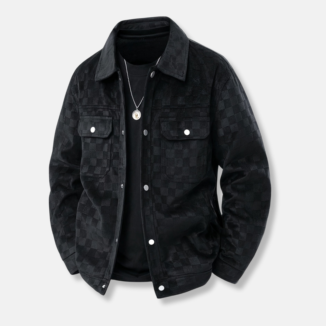 Rocco Relaxed Fit Shirt Jacket | Collared Check Casual Shirt Jacket