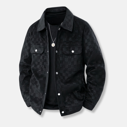 Rocco Relaxed Fit Shirt Jacket | Collared Check Casual Shirt Jacket