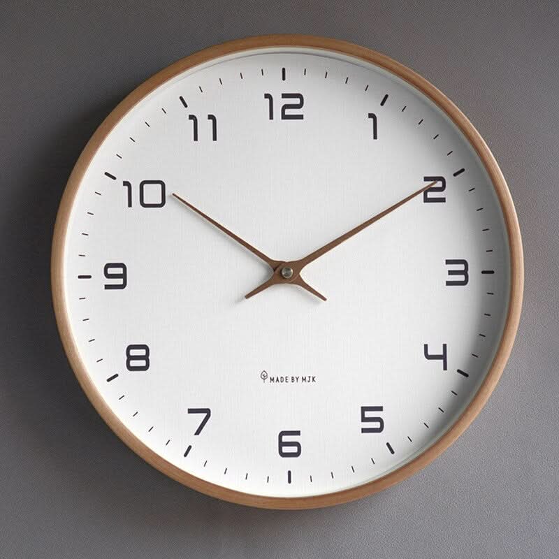 Minimalist Wall Clock with Slim Profile