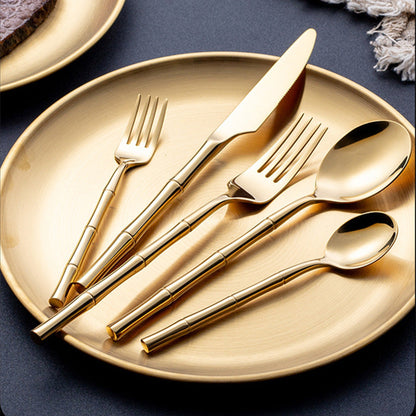 Modern Stainless Steel Cutlery Set with Polished Finish