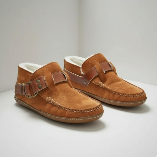 Freya Standard Fit Slip-On Shoes | Buckle Detail Lined Slip-On Shoes