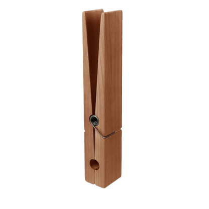 Minimalist Wooden Towel Clamp with Metal Spring