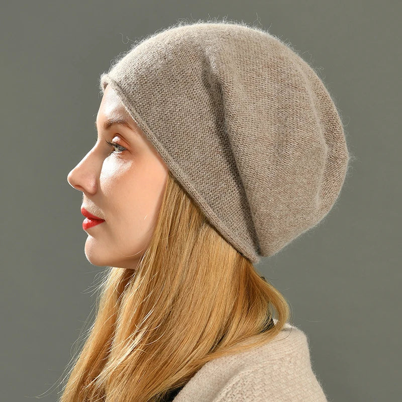 Isla Ribbed Relaxed Fit Beanie | Solid Casual Beanie
