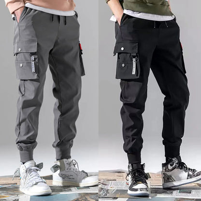 Oscar Tapered Cargo Joggers | Cargo Pockets Drawstring Waist Joggers