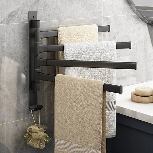 Modern Swivel Towel Rack with Wall-Mounted Design