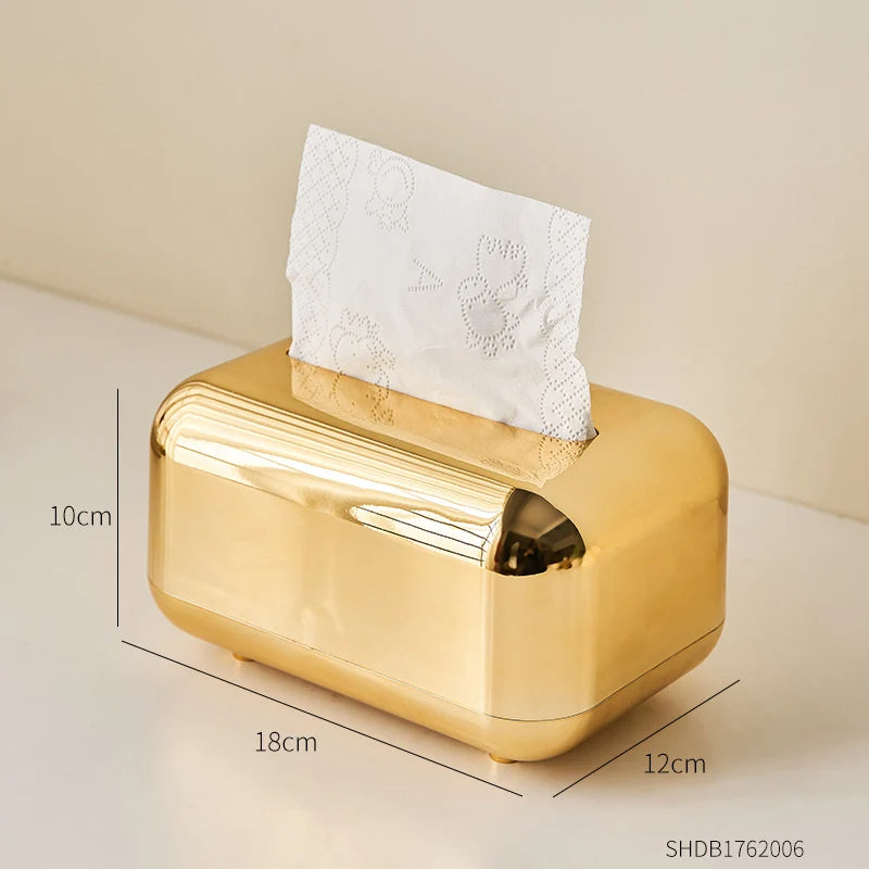 Modern Metal Tissue Dispenser With Glossy Finish