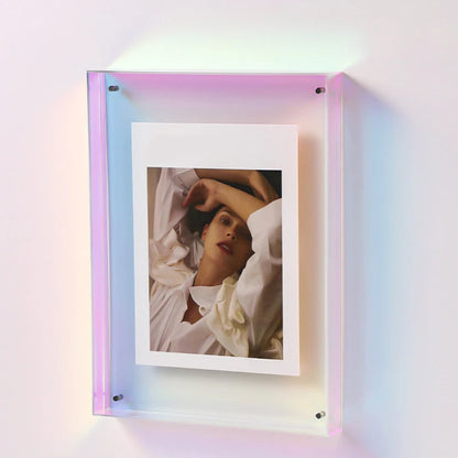 Minimalist Acrylic Photo Frame with Wall-Mountable Design