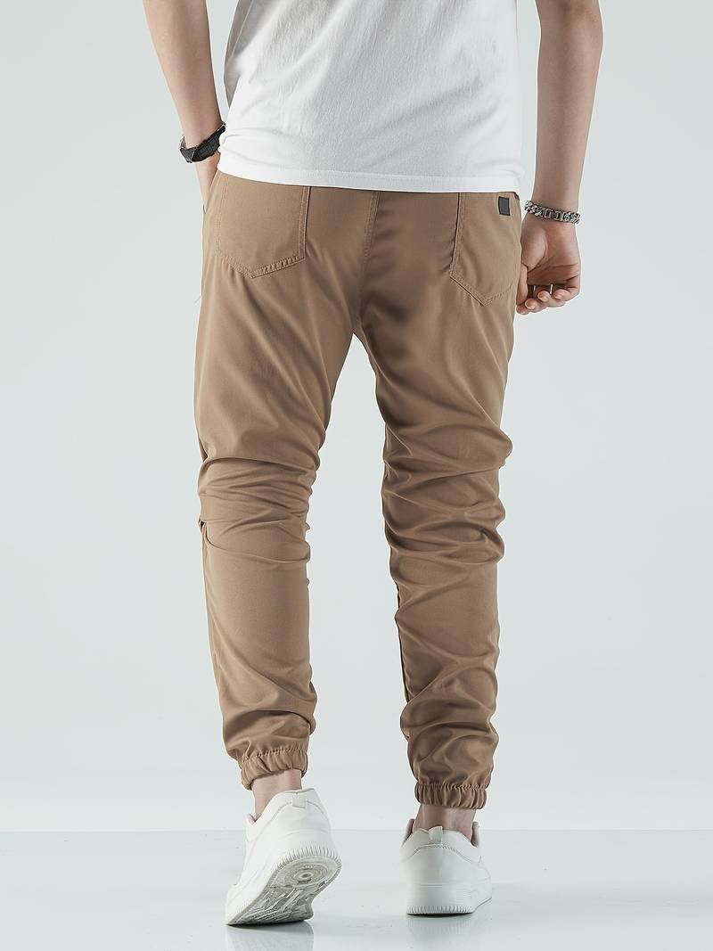 Freddie Relaxed Tapered Joggers | Drawstring Waist Side Pockets Joggers