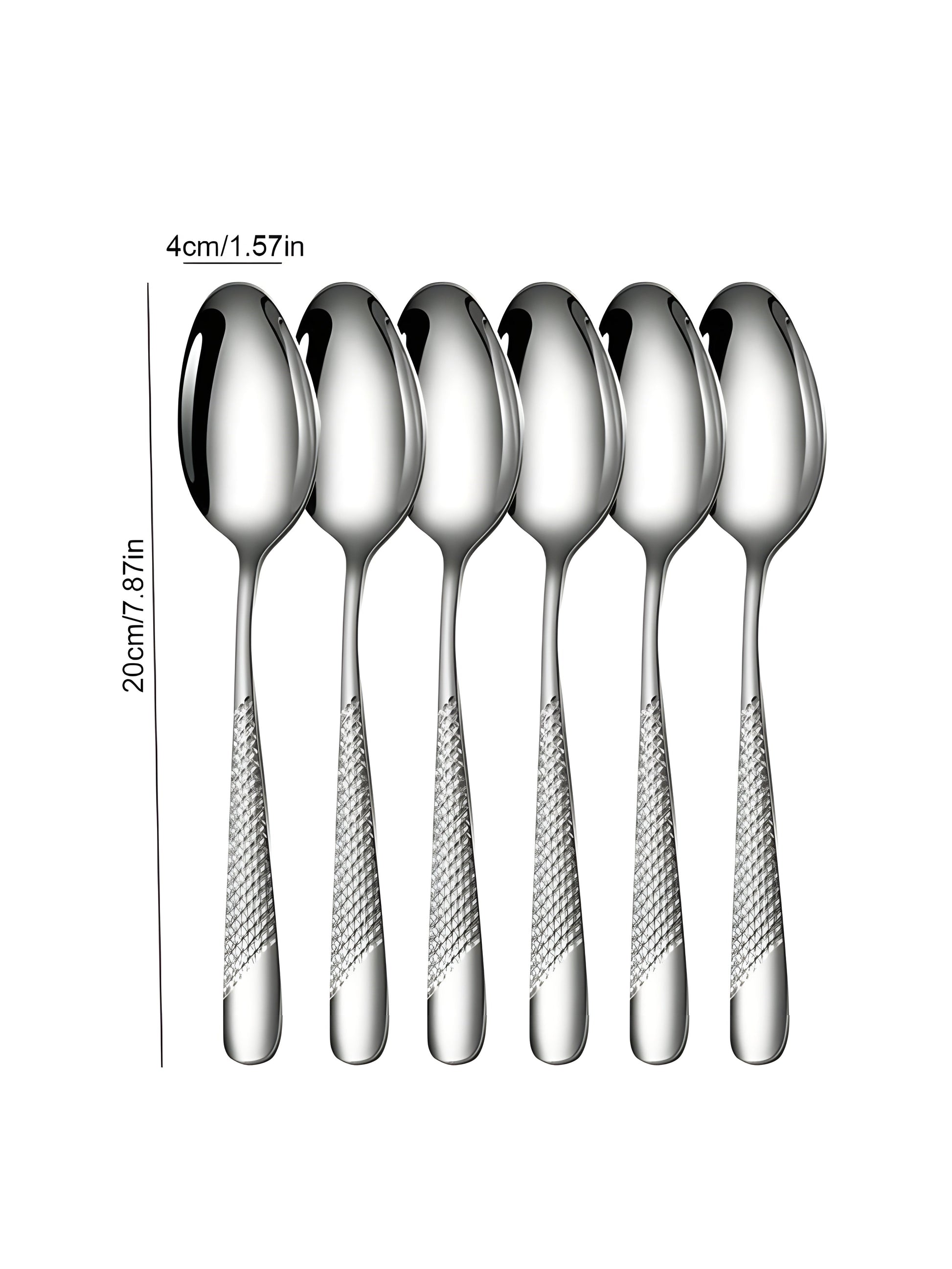 Minimalist Textured Stainless Steel Cutlery Set