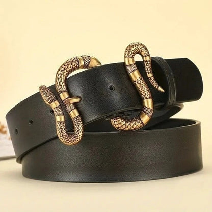 Freya Waist-Cinching Waist Belt | Snake Buckle Waist Belt