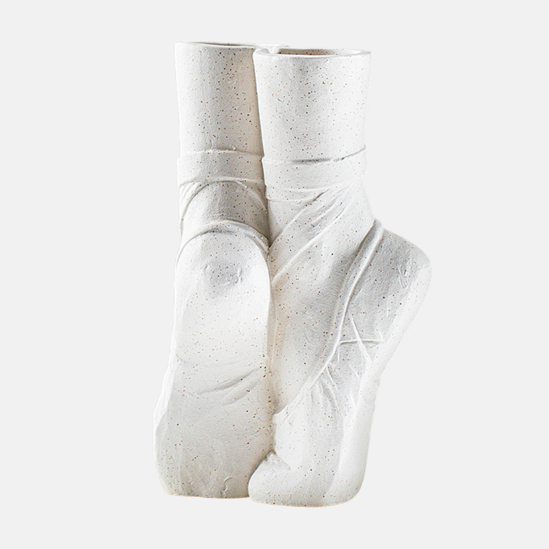 Contemporary Ceramic Ballet Shoe Vase