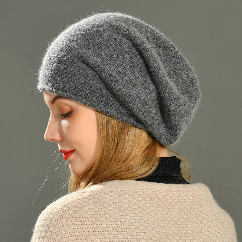 Isla Ribbed Relaxed Fit Beanie | Solid Casual Beanie