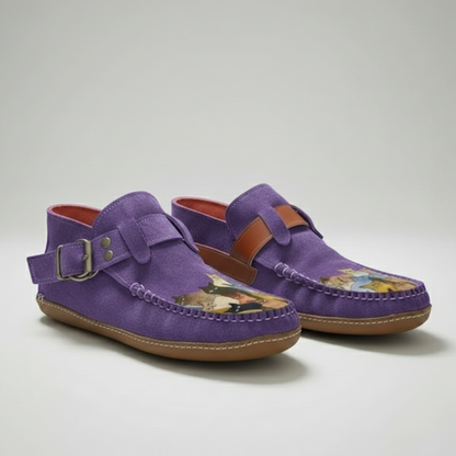 Freya Standard Fit Slip-On Shoes | Buckle Detail Lined Slip-On Shoes