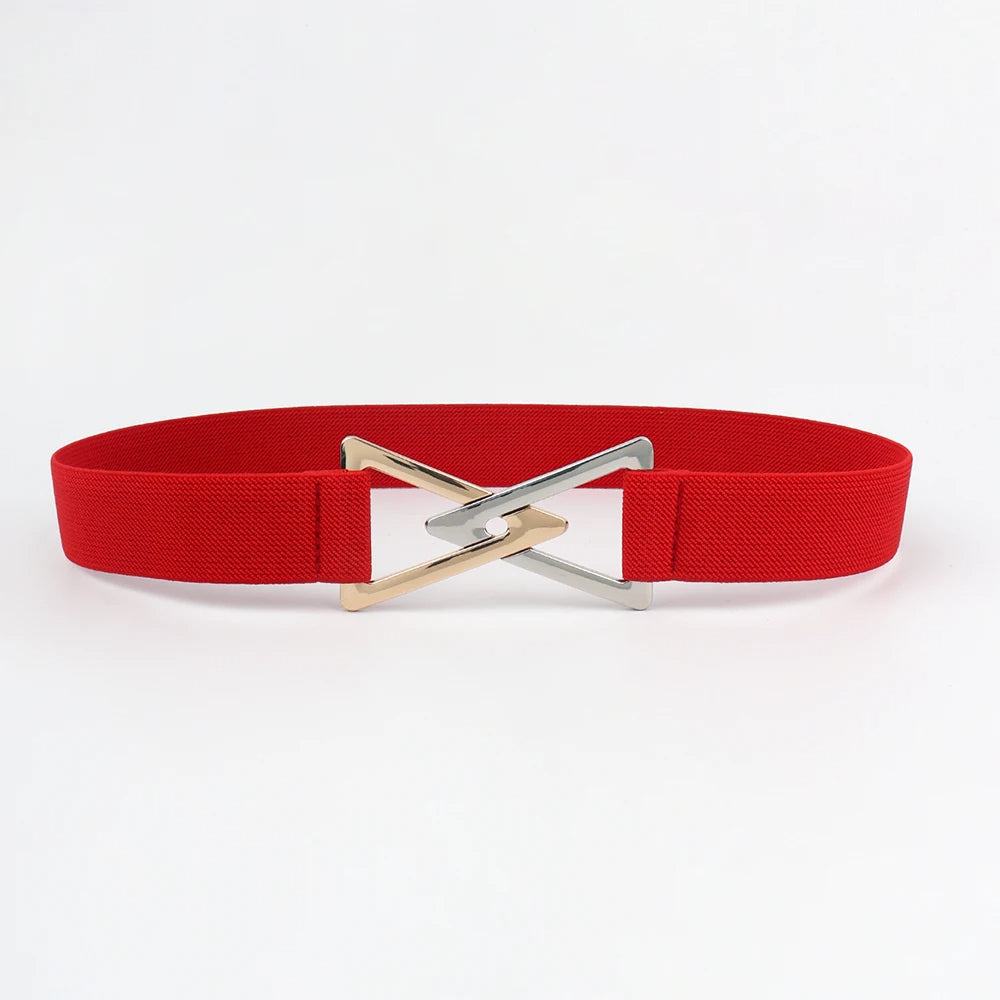 Isla Waist-Cinching Waist Belt | Solid V-Buckle Waist Belt