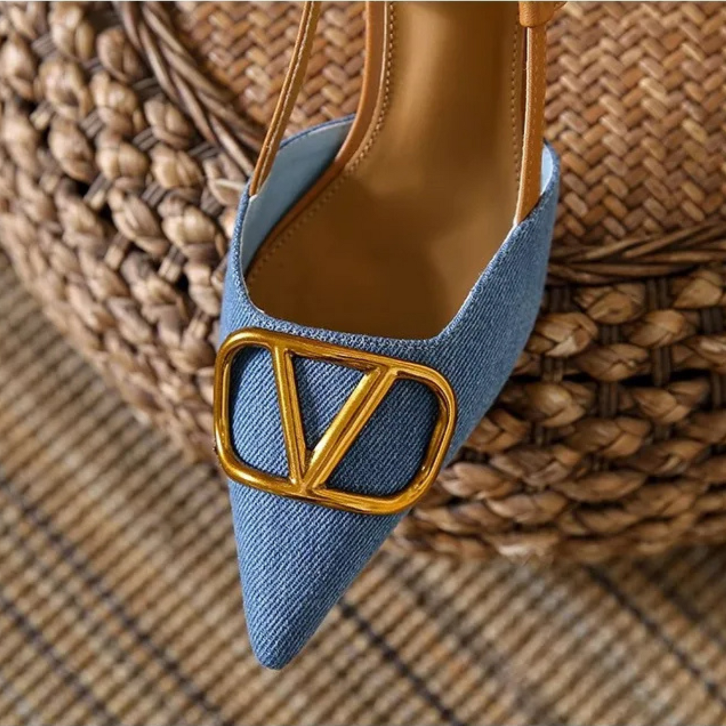 Isabella Solid Slingback Pumps | Pointed Toe Stiletto Heel Pumps