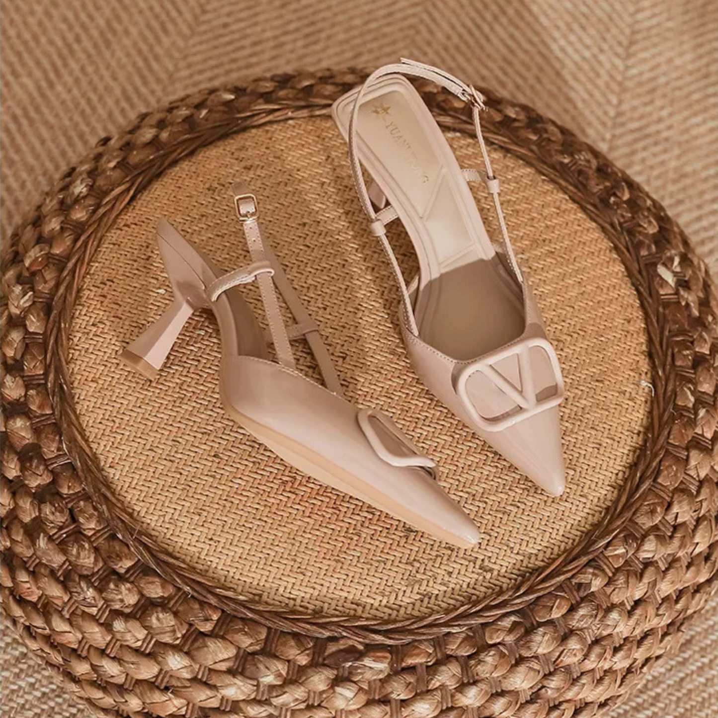 Isabella Solid Slingback Pumps | Pointed Toe Stiletto Heel Pumps