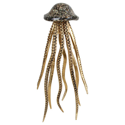 Modern Metallic Octopus Sculpture Set