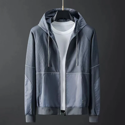 Benjamin Relaxed Fit Hooded Jacket and Joggers Two-Piece Set | Solid Casual Tracksuit