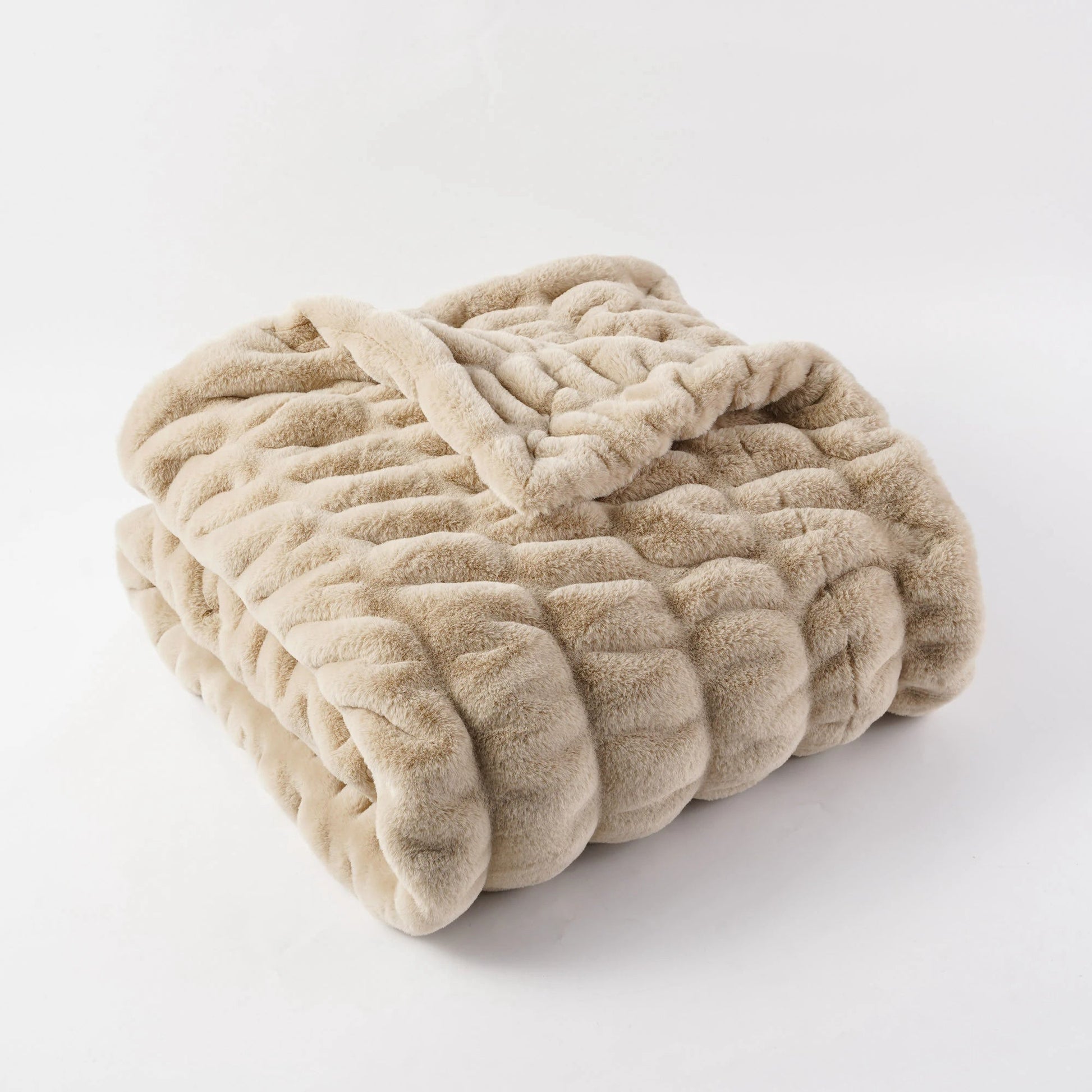 Minimalist Plush Textured Throw Blanket