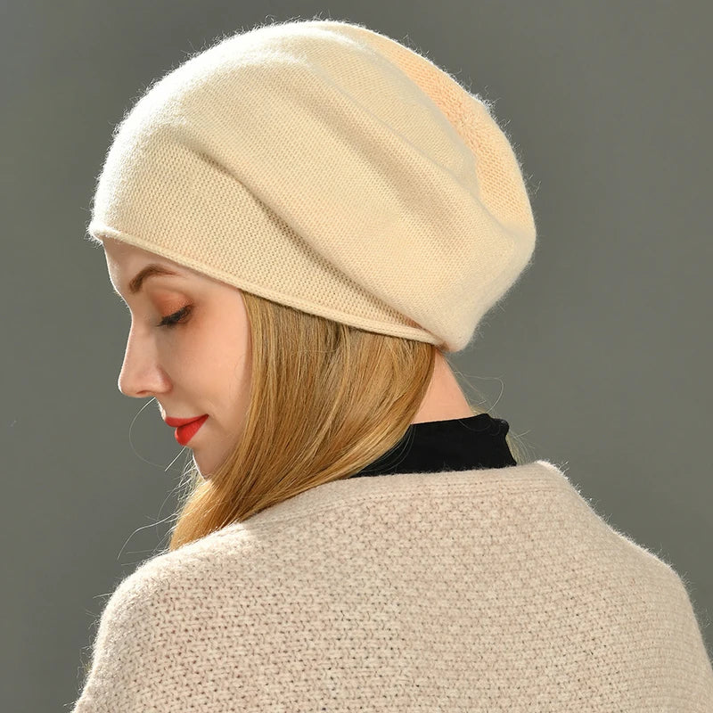 Amelia Slouchy Beanie | Ribbed Solid Beanie