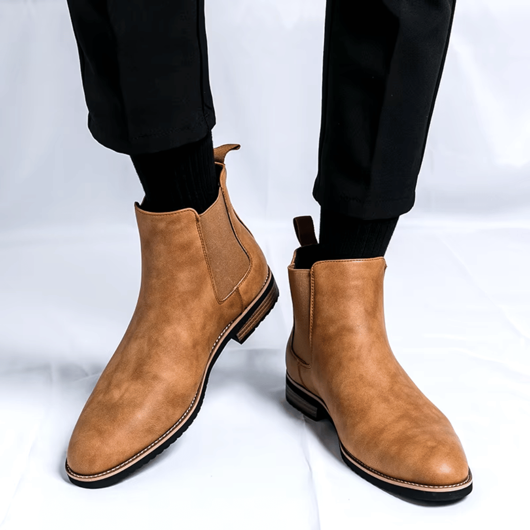 Henry Sleek Chelsea Boots | Solid Ankle-Length Boots