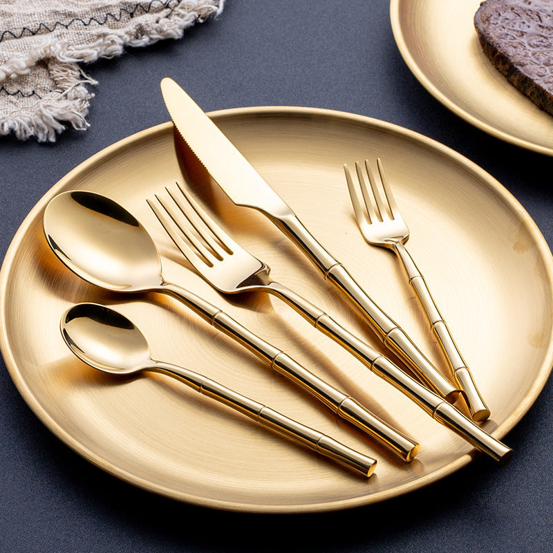 Modern Stainless Steel Cutlery Set with Polished Finish
