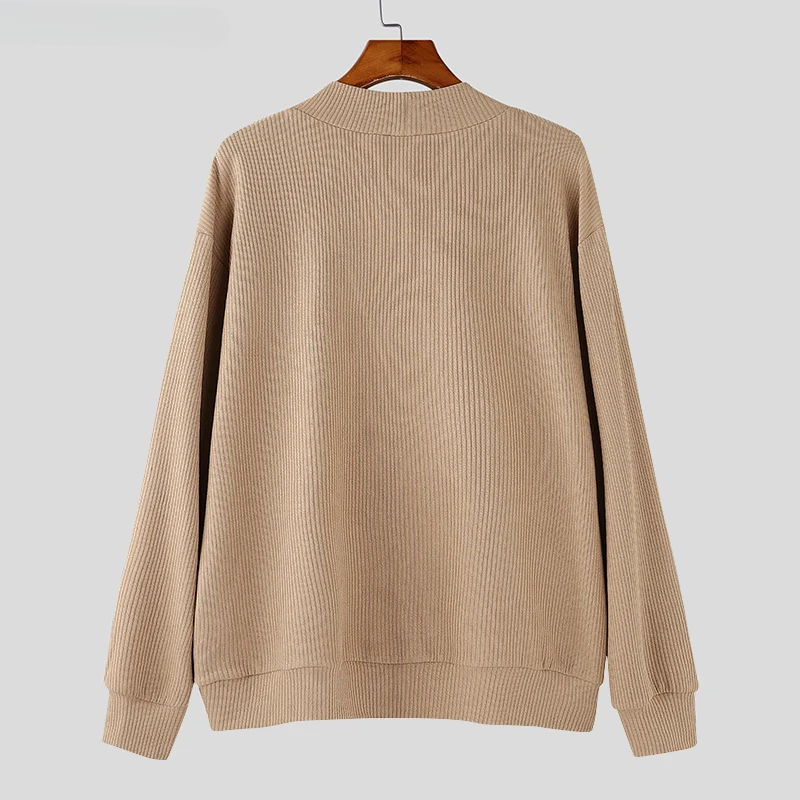 Theo Relaxed Fit Cardigan | V-Neck Ribbed Knit Cardigan