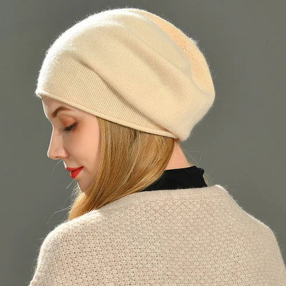Isla Ribbed Relaxed Fit Beanie | Solid Casual Beanie