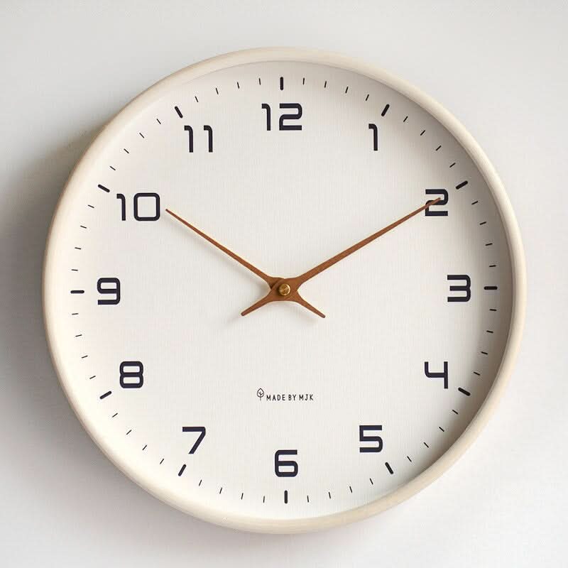 Minimalist Wall Clock with Slim Profile