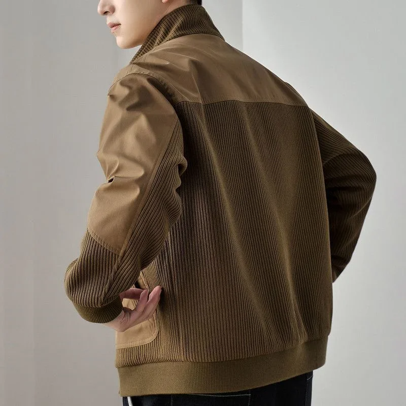 Oscar Regular Fit Bomber Jacket | Stand Collar Ribbed Bomber Jacket