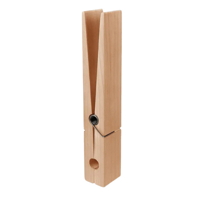 Minimalist Wooden Towel Clamp with Metal Spring