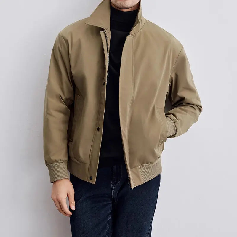 Freddie Regular Fit Harrington Jacket | Collared Long Sleeve Hip-Length Harrington Jacket