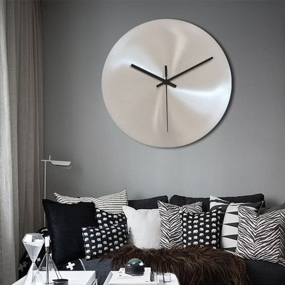Minimalist Matte Metal Wall Clock